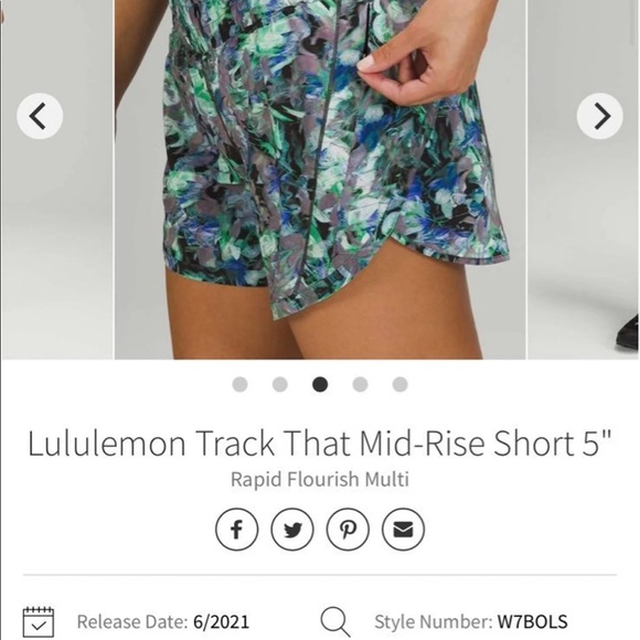 NWOT Lululemon Track That Short Mid Rise - Picture 10 of 10